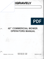 40 Inch Commercial Mower Op Man 1283