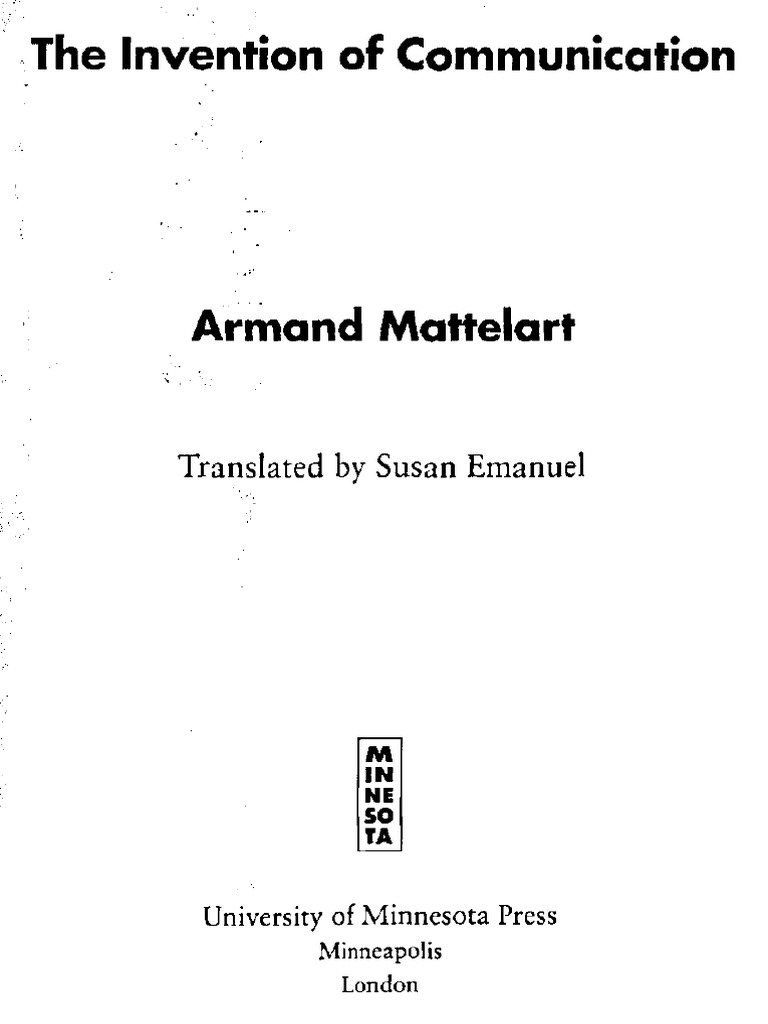 Invention Of Communication Pdf Pdf Communication Unrest