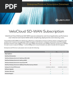 Velocloud Sd-Wan Subscription: Enterprise/Premium Subscription Datasheet