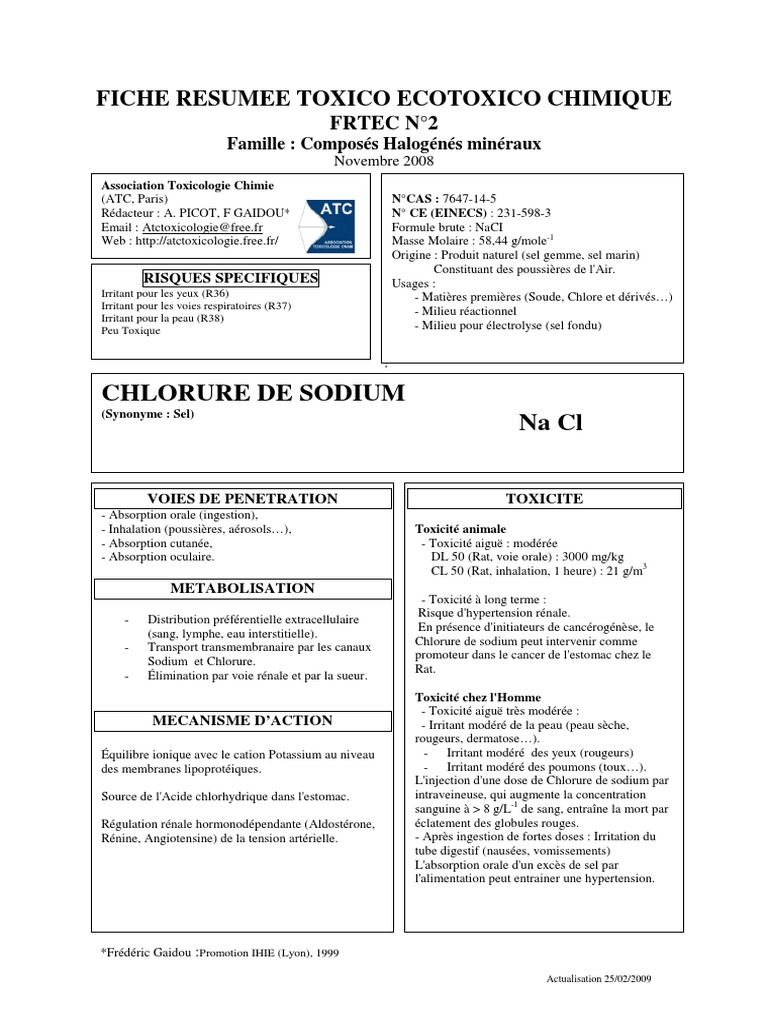 Acheter du chlorure de sodium de qualité pharmaceutique CAS 7647