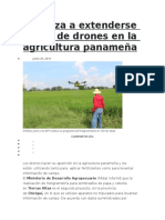 Empieza a extenderse el uso de drones en la agricultura panameña