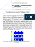 Analysis of Fluid Microjet For Development of Air-Powered Needle-Free Skin