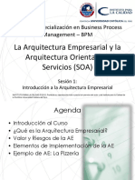 La Arquitectura Empresarial y La Arquitectura Orientada A Servicios (SOA)