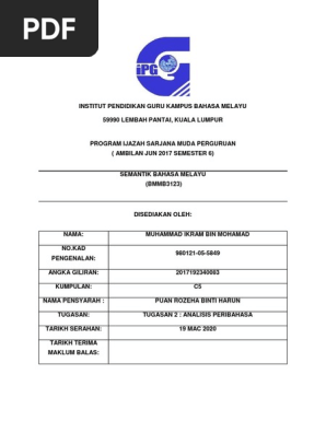 Esaimen 2 Analisis Peribahasa Pdf