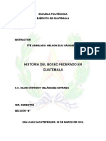 HISTORIA DEL BOXEO FEDERADO EN GUATEMALA C.C. Velasquez Estrada Sección B