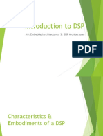 Introduction To DSP: M5: Embedded Architectures-3: DSP Architectures