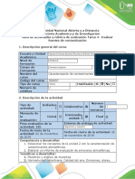 Guía de Actividades y Rúbrica de Evaluación Tarea 4 - Evaluar Fuentes de Contaminación