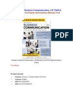 Excellence in Business Communication, 13E Thill & Bovee ©2020 Test Bank and Solution Manual