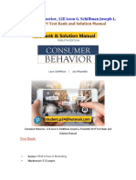 Consumer Behavior, 12E Leon G. Schiffman Joseph L. Wisenblit 2019 Test Bank and Solution Manual