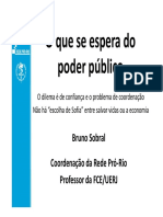 Bruno Sobral - O Que Se Espera Do Poder Público