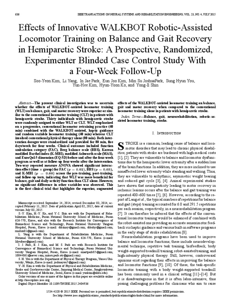 2015 Effects of Innovative Walkbot Robotic-Assested Locomtor Training ...