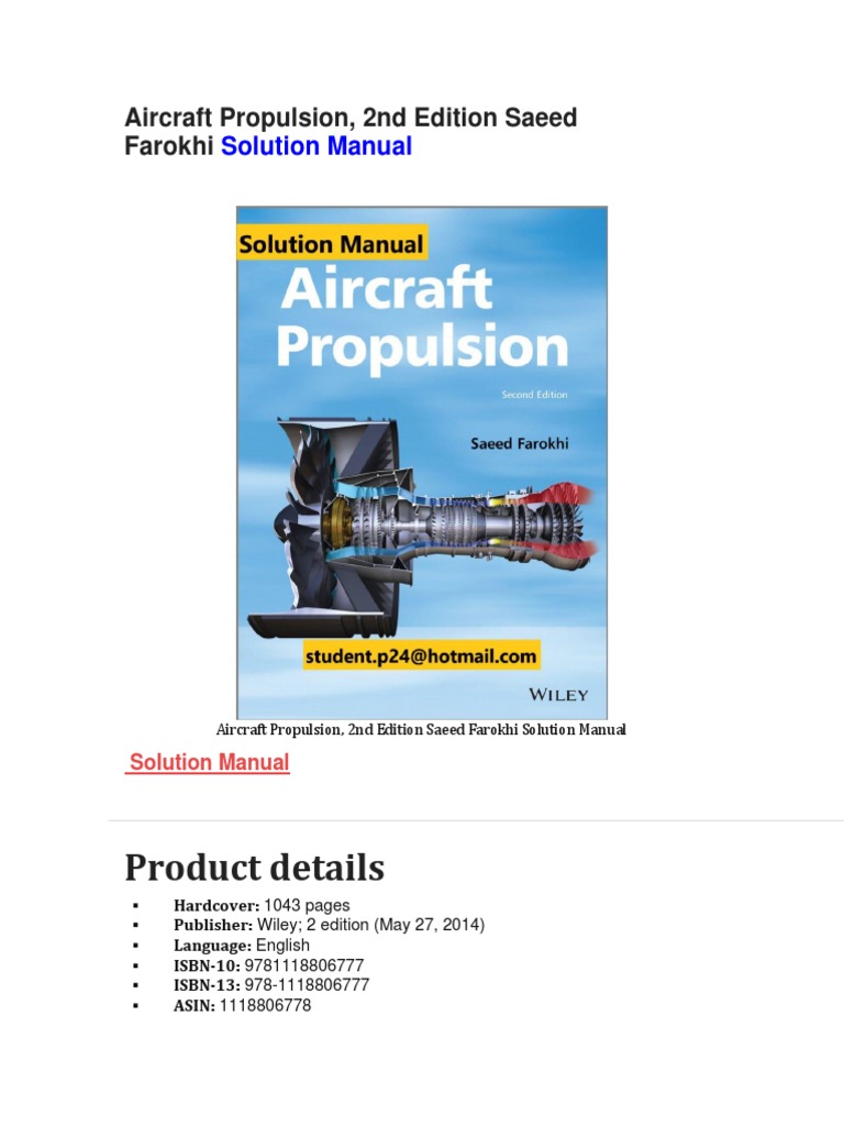 aircraft propulsion 2nd edition farokhi pdf download