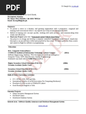 CV