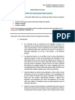 Proyecto Escolar Inclusivo Formato - p2 Marjorie Conrade