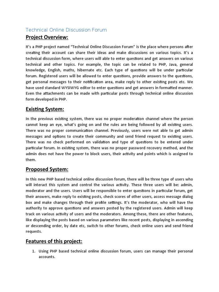 PHP Technical Discussion Forum | PDF | Internet Forum | Online Services