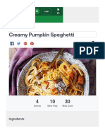 Creamy Pumpkin Spaghetti Recipe - Woolworths