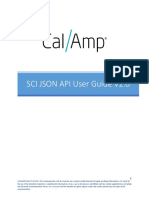 JSO API User Guide V1.2 SCI JSON API User Guide V2.0: Calamp Company Private