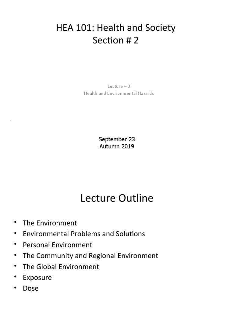 Health Risks from Environmental Hazards | PDF | Ozone Depletion | Air ...