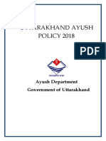 Uttarakhand Ayush POLICY 2018