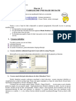 Note de Clasa Creare Tabele PDF