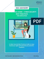 Dsci Advisory: Work From Home - Cyber Security Best Practices