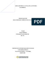 Informe Dinámica Histórica y Actual de La Economía Colombiana