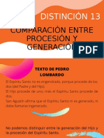 Comparación Entre Procesion y Generación