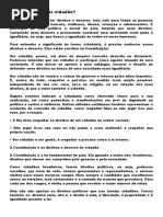 O que significa ser cidadão