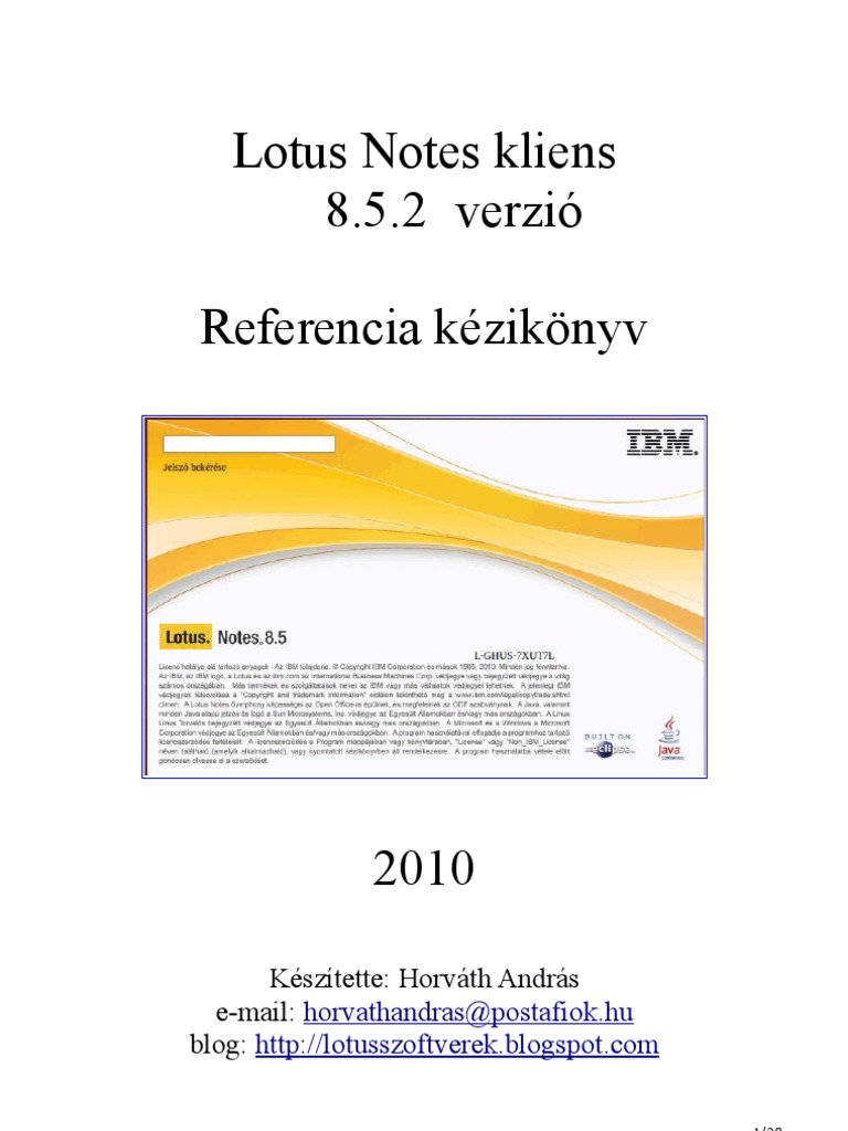 Lotus notes 8.5.2 downloadd