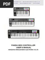 Panda Midi Controller User'S Manual Panda Midi Controller User'S Manual Panda Midi Controller