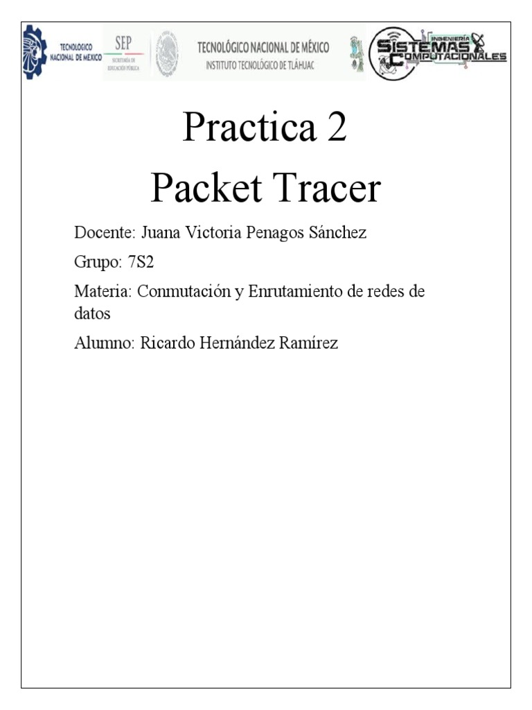 Creación de una WAN en Packet Tracer | PDF | Enrutador (Computación ...