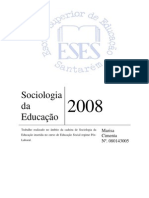 Trabalho Sociologia Educaçao