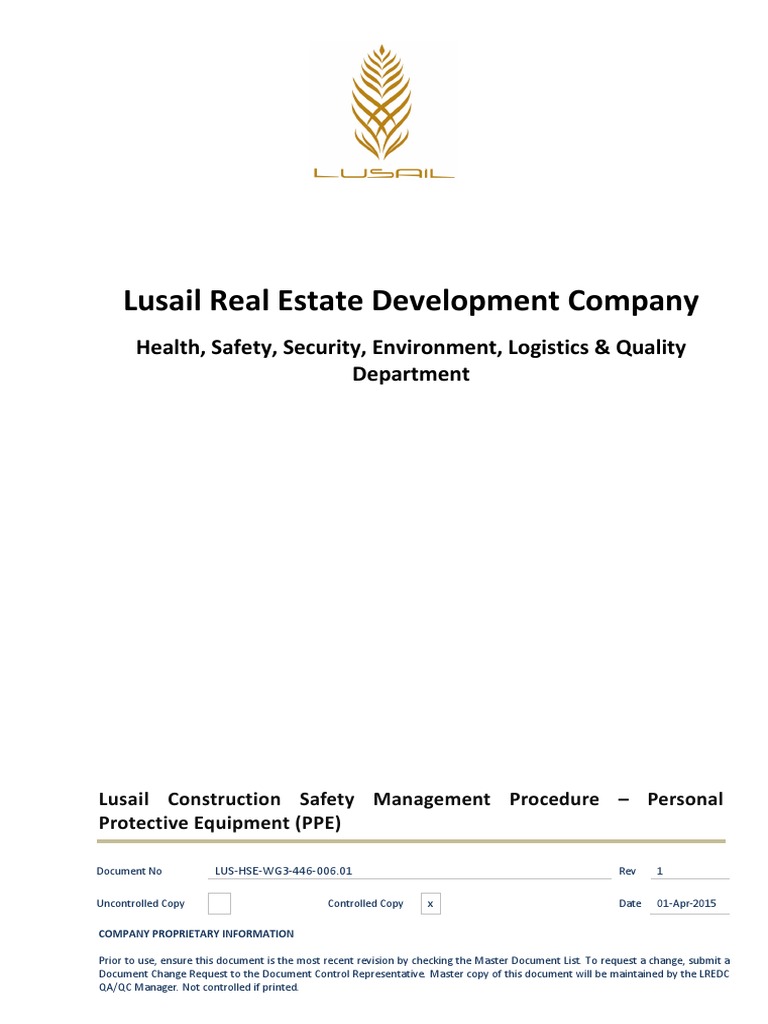 LUSHSEWG3446006.01 Personal Protective Equipment (PPE) PDF