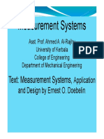 Measurement Systems Laser Interferometer