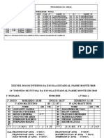  14º Torneio de Futsal da Escola Estadual Padre Monte Em 2018