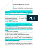 Carta Orgánica Municipal - Art. Pertinentes PDF