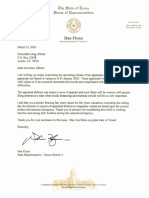 Dan Flynn letter to Greg Abbott