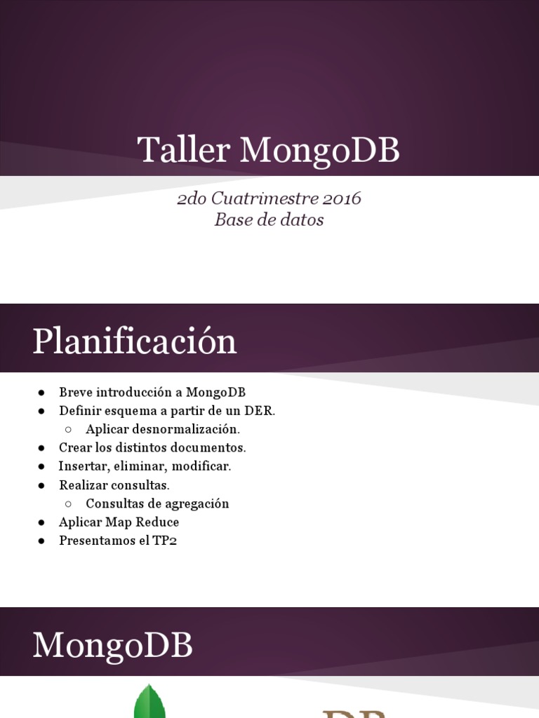 cp20 Taller MongoDB | PDF | Mongo Db | Ciencias de la Información