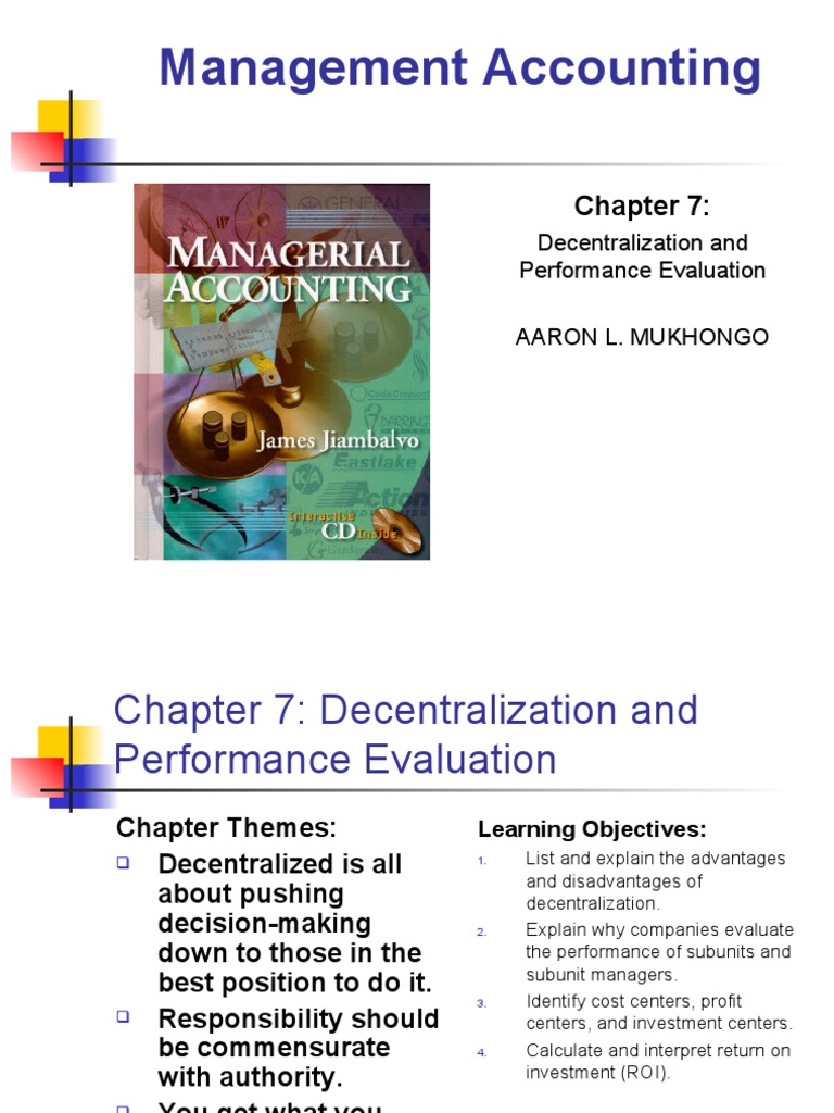 Decentralization & Performance Evaluation | PDF | Return On Investment ...