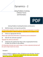 Dynamics 2 - Dynamics and Kinematics - Notes