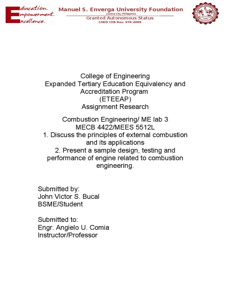 External Combustion Engine Overview | PDF | Steam Engine | Engines
