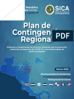 Plan de Contingencia Regional Del SICA COVID-19 PDF