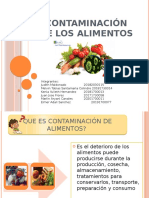 Contaminación de Los Alimentos