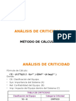 Metodología Cálculo Criticidad