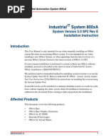 Industrial System 800xa: IT System Version 5.0 SP2 Rev E Installation Instruction