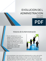 EVOLUCION DE L ADMINISTRACION Presentacion