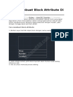 Cara Membuat Block Attribute Di Autocad