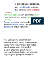 Produksi Benih Benih Secara Generatif Non Hibrida