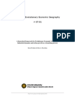 A Theoretical Framework for Evolutionary Economic Geography