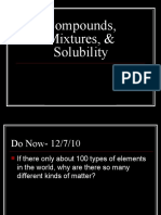 Substances Mixtures Solubility